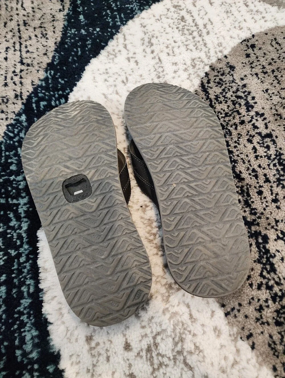 REEF Element TQT Men's Flip Flop Sandals  Bottle Opener Black Size 11 Beachy